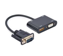 Gembird A-VGA-HDMI-02 video cable adapter 0.15 m HDMI + VGA (D-Sub) VGA (D-Sub) Black (435E723FE7726789BBAA35F1EF40D8DAFFF59D16)