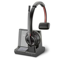 POLY Savi W8210-M MSFT Mono, Wireless Headset, Bluetooth, DECT, Stand, Juoda (207322-02)