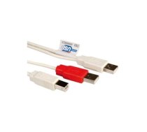 Y-kabelis USB2.0 2x A/M + 1x B/M, 1.8m (19.08.1007)