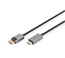 DIGITUS DisplayPort Adapterkabel, DP - HDMI Typ A 1m (DB-340202-010-S)