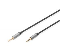 Kabel połączeniowy audio MiniJack Stereo Typ 3.5mm/3.5mm M/M nylon 3m (DB-510110-030-S)
