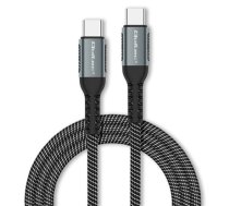 Kabel USB 2.0 typ C | USB 2.0 typ C 100W | QC 3.0 | PD | 1m |    Czarny  (52357)