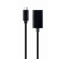 Kabelis Gembird USB Type-C Male - DisplayPort Female 4K 15cm Black (A-CM-DPF-02)