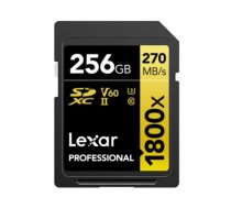Lexar memory card SDXC 256GB Professional 1800x UHS-II U3 V60 (LSD1800256G-BNNNG)