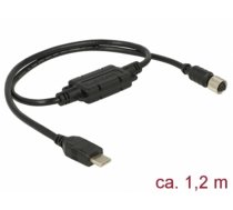 Navilock Connection Cable M8 female serial waterproof > USB Type-C™ 2.0 male 1.2 m (62940)