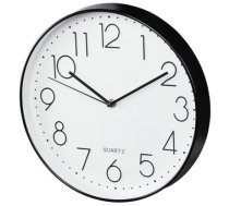 Hama Elegance Quartz wall clock Circle Black, White (186389)