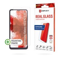 Displex Screen Protector (10H) for Samsung Galaxy A23 5G, Eco Mounting Frame, Tempered Glass, scratch resistant protective film, case friendly (1672)