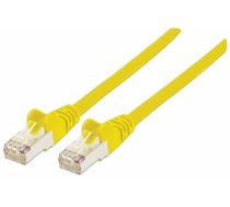 Intellinet Network Patch Cable, Cat7 Cable/Cat6A Plugs, 3m, Yellow, Copper, S/FTP, LSOH / LSZH, PVC, RJ45, Gold Plated Contacts, Snagless, Booted, Lifetime Warranty, Polybag (740890)