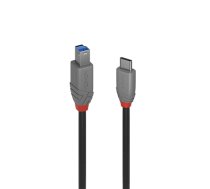 Lindy 2m USB 3.2 Type C to B Cable, Anthra Line (36667)