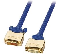 Lindy DVI-D Premium Gold Dual Link 2.0m DVI cable 2 m Blue (37050)