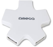 Omega USB 2.0 hub 4-port, white (OUH24SW) (42858)