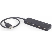 USB Centrmezgls Gembird 4-port USB hub Black (UHB-U2P4-06)