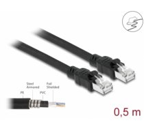 Delock Network cable RJ45 Cat.6A F/UTP with inner metal sheath 0.5 m (80112)