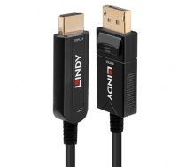 Lindy 10m Fibre Optic Hybrid DisplayPort 1.2 to HDMI 18G Cable (LIN38490)