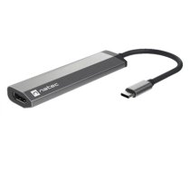 NATEC Fowler Slim Wired USB 3.2 Gen 1 (3.1 Gen 1) Type-C Black, Chrome (1F66CC41ABE2321EA5FDC1B56A26B046F492D3AD)