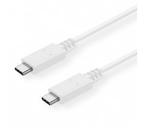 VALUE USB 3.1 Cable, PD (Power Delivery) 20V5A, with Emark, C-C, M/M, white, 0.5 (11.99.9052)
