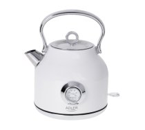 Adler | Kettle with a Thermomete | AD 1346w | Electric | 2200 W | 1.7 L | Stainless steel | 360° rotational base | White (AD 1346 White)