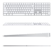 Apple Magic Keyboard with Numeric Keypad White (lietots, stāvoklis B) (SF0T81420107JKP0AM)