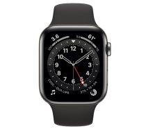 Apple Watch Series 6 44mm Stainless steel GPS+Cellular Graphite (lietots, stāvoklis A) (sh4hfm0ruq206)