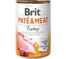 BRIT Paté & Meat with Turkey - wet dog food - 400g (182CD021BBEA547C12E703901E1D03454888D5C8)