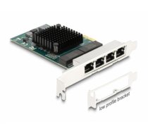 Delock PCI Express x1 Card to 4 x RJ45 Gigabit LAN BCM (88207)