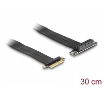 Delock Riser Card PCI Express x4 male to x4 slot 90° angled with cable 30 cm (88025)