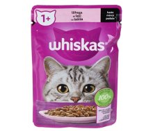 Konservi kaķiem Whiskas 1+ ar lasi 85g (MAN#192321)