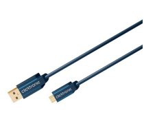 ClickTronic 1.8m USB 2.0 A-mini B m/m USB cable USB A Mini-USB B Blue (70127)