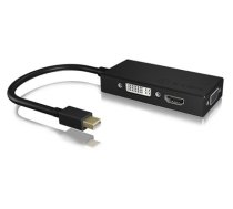 ICY BOX IB-AC1032 Mini DisplayPort DVI-D + VGA (D-Sub) + HDMI Black (IB-AC1032)