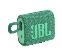 Akcija! JBL ūdensizturīga portatīvā skanda JBL Go 3 ECO, zaļa (JBLGO3ECOGRN)