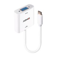 Lindy 43355 video cable adapter USB Type-C VGA (D-Sub) White (43355)