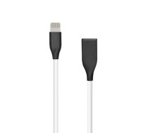 Silicone Cable USB- Lightning, 1m (white) (CA910724)