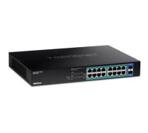 Switch TRENDnet TRENDnet 18-Port Gigabit PoE+ Switch (240W) (TPE-TG182)