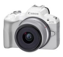 Canon EOS R50, White + RF-S 18-45mm F4.5-6.3 IS STM Kit (5812C013)