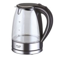 Adler | Kettle | AD 1225 | Standard | 2000 W | 1.7 L | Glass | 360° rotational base | Transparent/Stainless steel (AD 1225)