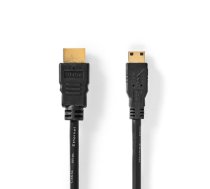 Ātrgaitas kabelis ar Ethernet-HDMI™-HDMI™ mini savienotājs | 4K@30Hz | 10,2 Gb/3.00 m-CVGP34500BK30 (5412810264797)