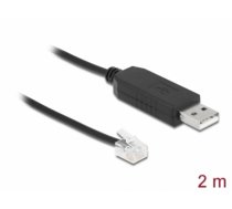 Delock Adapter cable USB Type-A to Serial RS-232 RJ12 with ESD protection Leadshine 2 m (66737)
