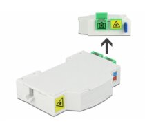 Delock Optical Fiber Connection Box for DIN Rail 2 x SC Simplex or LC Duplex (85922)