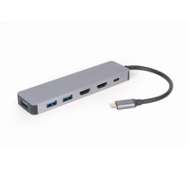 Gembird A-CM-COMBO3-03 USB Type-C 3-in-1 multi-port adapter (Hub + HDMI + PD) (3003ED649E2E71A12976C5CBA2494064A0E4074C)