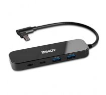 Lindy 4 Port USB 3.2 Gen 2 Type C Hub with Power Delivery (LIN43334)