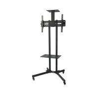 Maclean MC-661 Trolley TV Stand with Mounting Bracket and 2 Shelfs (5C95FDCC83F9589F2D582EB065ACA5F6BC868D98)