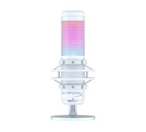 Mikrofons HyperX QuadCast S - USB Microphone White-Grey - RGB Lighting (519P0AA)