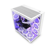 Case|NZXT|H9 FLOW|MidiTower|Case product features Transparent panel|Not included|ATX|MicroATX|MiniITX|Colour White|CM-H91FW-01 (CM-H91FW-01)