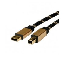 ROLINE GOLD USB 2.0 Cable, Type A-B 4.5 m (11.02.8805)