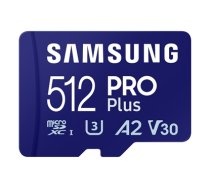 Atmiņas karte Samsung Pro Plus microSD 512GB ar SD adapteri (2023) (MB-MD512SA/EU)