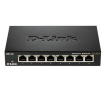 D-Link DGS-108 network switch Unmanaged L2 Gigabit Ethernet (10/100/1000) Black (DGS108)