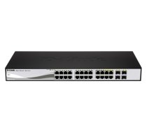 D-Link DGS-1210-24P network switch Managed L2 Gigabit Ethernet (10/100/1000) Power over Ethernet (PoE) Black (DGS-1210-24P)