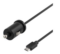 Auto įkroviklis DELTACO 2.4A, microUSB / USB-CAR97 (USB-CAR97)