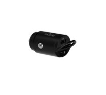 Auto mini įkroviklis PURO greitas įkrovimas 2 X USB-C, PD, 30W, juodas/ FCMCHUSBCC30WBLK (FCMCHUSBCC30WBLK)