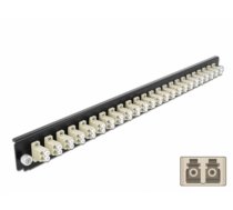 Delock 19″ Splice Box Front Panel 24 port LC Duplex beige (43359)